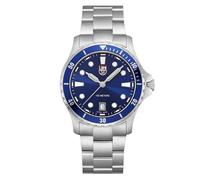 Luminox XS.0943 - Reloj analógico de Cuarzo Suizo para Hombre con Correa de Acero Inoxidable, Plata, Militar