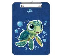 Luminzo Portapapeles de plástico bonito con clip de metal de perfil bajo, tamaño carta A4, 22,9 x 31,75 cm, tablero con clip de papel de 21,6 x 27,9 cm para profesores, enfermeras, aula, bonita