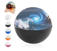 LumiOrb WiFi Crystal Ball, Memory Sphere Lamp 2.7" Crystal Ball Video Player Memory Orb Lamp Personalized Uploadable Videos & Photos Video Gift, DIY Gift for Anniversary (Black)