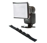 LumiQuest Mini SoftBox, Flash Diffuser & Light Softener, Universal Classic Design for Digital SLR Cameras, Black