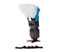 LumiQuest Ultrasoft Frosted Light Diffuser, Compact Light Modifier with UltraStrap, Universal Classic Design for External Camera Flashes, Neon Blue