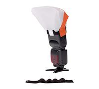 LumiQuest Ultrasoft Frosted Light Diffuser with UltraStrap - Features Compact Light Modifier, Scene Illuminator, Soften Harsh Flashes - Perfect For Photographers, Travelers and Hobbyist (Neon Orange)