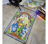 Lumirug Popular Alfombra nostálgica de videojuegos para sala de juegos, alfombra colorida decorativa para jugadores, fantástico arte para fanáticos (calidad ultrasuave, 60 x 90 cm)