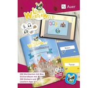 Lumis Wörterwelt - Einzel-Set: 200 Wortkarten mit Box, Stickeralbum mit 200 Stickern und Leselern-App (1. Klasse)