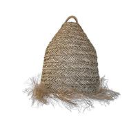 Lumisky Abat Día ANAFI en junco de mar natural, estilo bohemio para montaje eléctrico E27