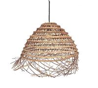 Lumisky Abat día Filipa Indoor de Fibra de Palma Natural Bohemia para Montura eléctrica E27 70 cm de diámetro, Gris, Talla única