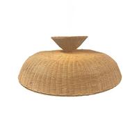 Lumisky Abat Día Natural Darma Rattan Estilo Bohemio H30cm para Montura Eléctrica E27