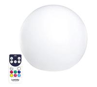 Lumisky Bola luminosa inalámbrica flotante BOBBY, LED multicolor regulable con diámetro de 50 cm, con mando a distancia y base de inducción