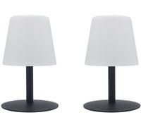 LUMISKY Conjunto de 2 lámparas de mesa LED inalámbricas Gris H25CM