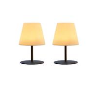 LUMISKY Conjunto de 2 lámparas de Mesa LED inalámbricas H16CM Twins Gris, Unique