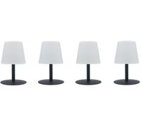 LUMISKY Conjunto de 4 lámparas de mesa LED inalámbricas Gris H25CM