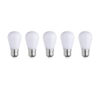 LUMISKY, Conjunto de 5 bombillas para guirnalda E27 PARTY BULB WHITE Blanco