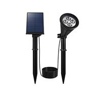 Lumisky Foco solar proyector 2 en 1 para pinchar o fijar regulable LED blanco SPIKY AWAY W34 H42cm