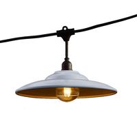 Lumisky, Guirnalda con pantalla de acero 6M 10xE27 BOWL GALVA LIGHT Gris
