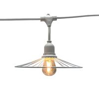 LUMISKY Guirnalda de alambre metálico Blanco 6M 10xE27