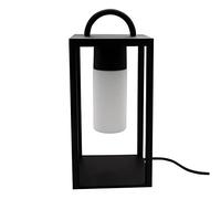 Lumisky Jazz - Farol portátil para Exteriores (Mango de Metal, iluminación Potente LED, 46 cm, Casquillo E27, Color Negro