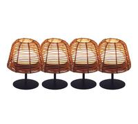 Lumisky - Juego de 4 lámparas de mesa LED inalámbricas (16 cm), color blanco regulable