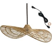 LUMISKY Lámpara colgante exterior con cable Beige H14 cm