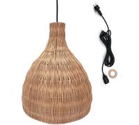 LUMISKY Lámpara colgante exterior con cable Beige H38 cm