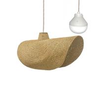 Lumisky Lámpara Colgante Kleia Nomad En Estilo Bohemio Hierba Marina Con Bombilla Led Nómada