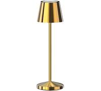 Lumisky Lámpara de mesa inalámbrica LED blanca cálida regulable EMILY H20cm, oro
