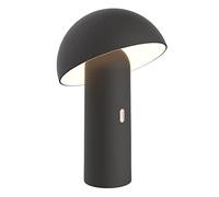 Lumisky Lámpara de mesa inalámbrica TOD BLACK con cabezal orientable, LED blanco cálido, altura de 28 cm