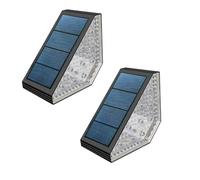 Lumisky - Lote de 2 balizas solares LED, color blanco cálido, 2 x STEPY para callejones y escaleras (5 cm)