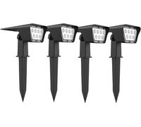 LUMISKY Lote de 2 focos solares Negro 200LM