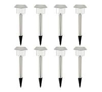 LUMISKY / LUMIJARDIN LUMI JARDIN, 8 balizas solares para clavar en la tierra H39CM ALESIA Gris
