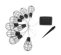 LUMISKY / LUMIJARDIN Lumi Jardin, Guirnalda de Tipo Jaula con 10 Bombillas 3.90M KENY Negro