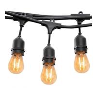 Lumisky MAFY LIGHT - Guirnalda decorativa para exteriores (11 W, E27, 6 m), color negro