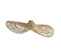 Lumisky MARBELLA - Abat natural (yute natural, H14 cm, estilo bohemio para montaje eléctrico E27)