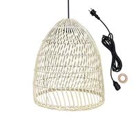 Lumisky Paulo Cable Outdoor Suspensión De Red Exterior En Ratán Natural Estilo Bohemio 5M De Longitud De Cable