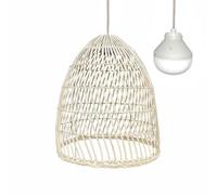 Lumisky Paulo Nomad Lámpara Colgante En Ratán Natural Estilo Bohemio Con Bombilla Led Nómada