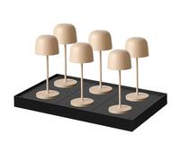 Lumisky SOPHIA CREAM H28cm - Juego de 6 lámparas de mesa inalámbricas LED, color blanco cálido