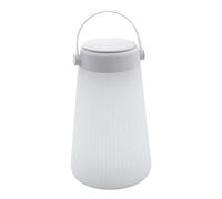 Lumisky TAKE AWAY PLAY - Lámpara portátil 2 en 1 luminosa y musical con Bluetooth, polietileno rotomollado, 3,6 W, blanco, gris, 20 x 20 x 38 cm