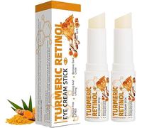 Lumistick For Eye Bags,Turmeric Retinol Eye Cream Stick, Eye Balm Stick Hydrating For Puffiness And Bags Reduces, Turmeric Hydrating Eye Balm Stick, Reduces Fine Lines (2pcs, one size)