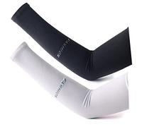 LumiSyne 2 Pares Mangas Del Brazo Hombre Mujere Protección UV UPF50+ Mangas De Compresión Largo Calentadores De Brazos Mangas De Enfriamiento Para Deporte Ciclismo Correr Baloncesto Tatuaje Cubierta