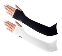 LumiSyne 2 Pares Mangas Del Brazo Hombre Mujere Protección UV UPF50+ Mangas De Compresión Largo Calentadores De Brazos Mangas De Enfriamiento Para Deporte Ciclismo Correr Baloncesto Tatuaje Cubierta