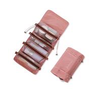 LumiSyne 4 En 1 Bolsa De Cosméticos Desmontable Bolsa De Aseo Colgante Et Enrollable Neceser De Viaje Bolsa De Maquillaje De Malla Portátil Plegable Bolsa De Aseo Neceser De Maquillaje Impermeable