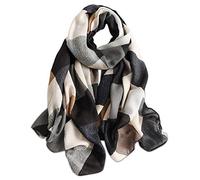 LumiSyne Bufanda De Primavera Mujer Niñas Suave y Delgado Fulares De Algodón Colores Mezclados Patrón De Alfabeto Geométrica Chales Estola Cálido De Moda