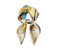 LumiSyne Bufanda De Seda Mujer Pañuelo Cuadrada 70×70cm Colorido Estampado De Flores Árboles Ligero Satén Bufanda Pequeña Multifuncion Pañuelo Para Cabello Cuello Bandanas Banda Cabeza