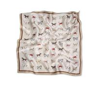 LumiSyne Bufanda De Seda Mujer Pañuelo Cuadrada Patrón Caballo Vintage Ligero Satén Bufanda Pequeña Multifuncion Pañuelo De Cuello Pañuelo Para Cabello Bandanas Pañuelo Cinta 53×53cm