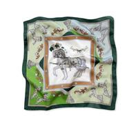 LumiSyne Bufanda De Seda Mujer Pañuelo Cuadrada Patrón Caballo Vintage Ligero Satén Bufanda Pequeña Multifuncion Pañuelo De Cuello Pañuelo Para Cabello Bandanas Pañuelo Cinta 53×53cm