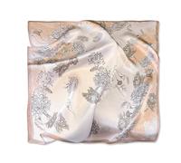 LumiSyne Bufanda De Seda Mujer Pequeño Pañuelo Cuadrado Tema Naturaleza Patrón De Flores Fresco Ligero Satén Bufanda Multifuncion Pañuelo Para Cabello Cuello Bandanas Banda Cabeza 53×53cm