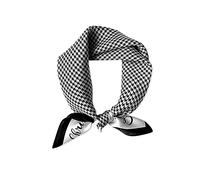 LumiSyne Bufanda De Seda Para Mujer Pañuelo Cuadrada Patrón Clásico De Cuadros Pata De Gallo Estampado Caballo Retro Suave Satén Bufanda Pequeña Decoración Bandanas Pañuelo Para El Cabello Cuello