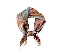LumiSyne Bufanda De Seda Para Mujer Pañuelo Cuadrada Pintura Artística Abstracta Estampado De Animales Ligero Suave Pañuelo De Cuello Banda Cabeza Para El Cabello