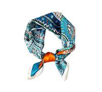 LumiSyne Bufanda De Seda Pura Mujer Pañuelo Cuadrada Estampado Artística Retro Satén Bandanas Ligero Decoración De Moda Pañuelo Banda Cabeza Para El Cabello Cuello