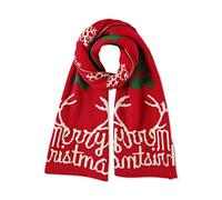 LumiSyne Bufanda Navidad Para Mujer Invierno Bufandas De Punto Reversible Patrones De Navidad Reno Copo De Nieve Larga Pashmina Fulares Chales Estola Grueso