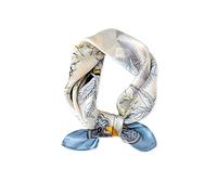 LumiSyne Bufandas De Seda Mujer Bufanda Cuadrada Patrón De Hoja De Arce Satén Suave Decoración De Moda